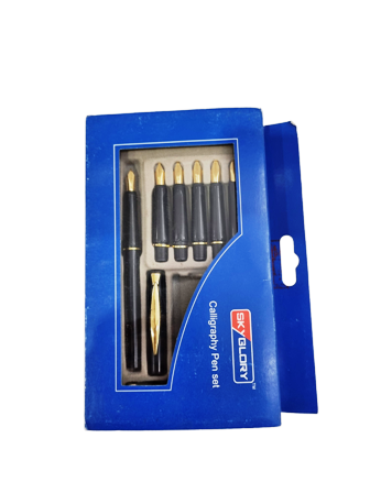 Librairie Bouarroudj - ENSEMBLE PLUME CALLIGRAPHIE 6PCS